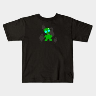 Voodoo Doll And Ghosts Kids T-Shirt